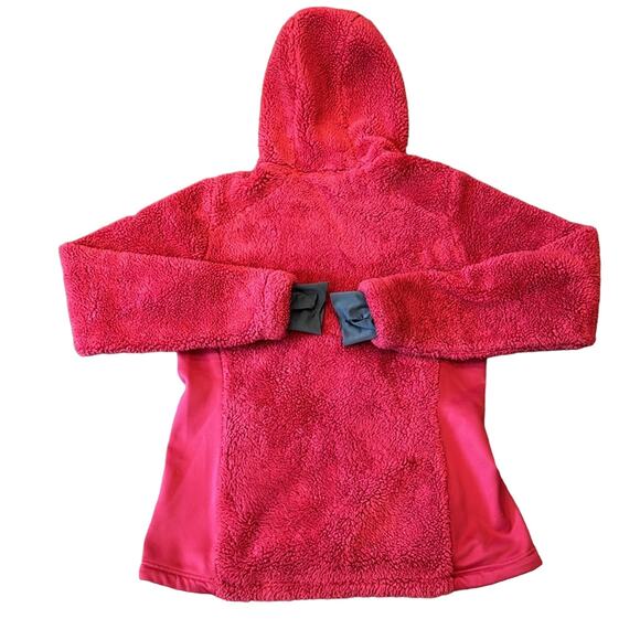 Columbia Women's Polar Yeti Plush Fleece Jacket Cherry Red Size M - Picture 2 of 8